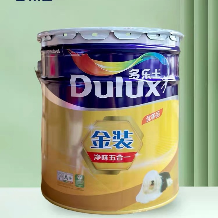 多乐士乳胶漆金装净味5合1优等品环保无甲醛防霉抗碱内墙家用自刷