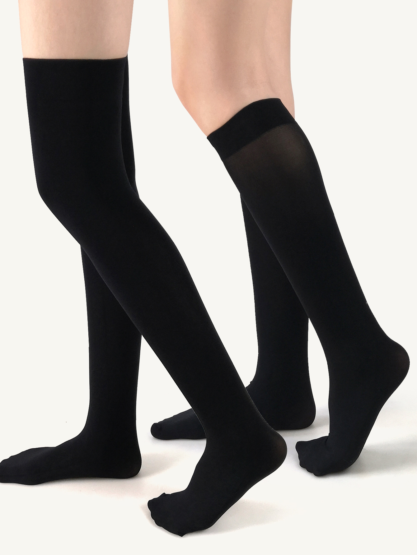 Universal Silicone Mid High-tube Velvet Calf Thigh Socks display picture 4