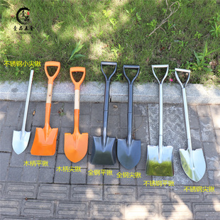 Sapper Spade Garden Spade Garden Spade Small Spade Wooden Handle Steel Spade Outdoor Sapper Spade Wooden Handle Flower Spade