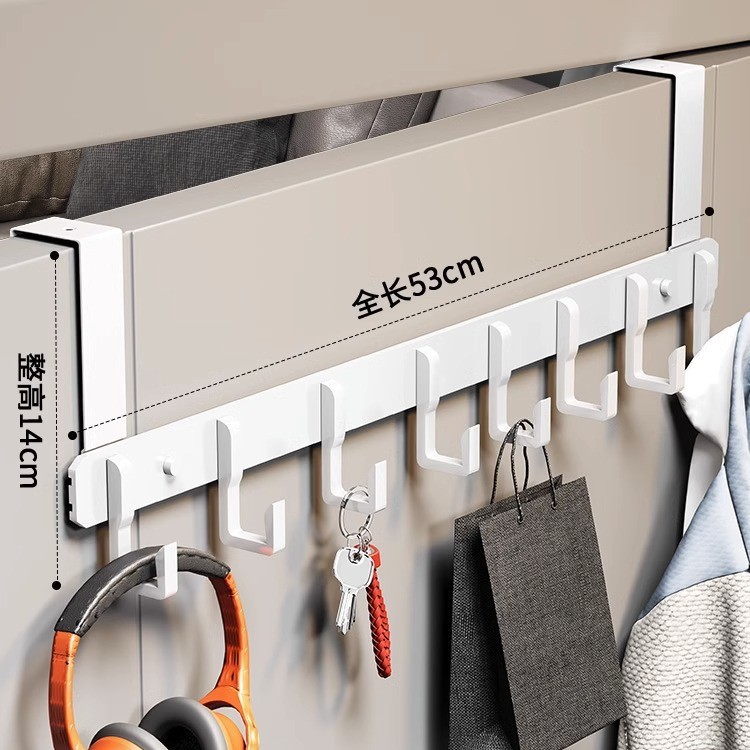 Gancho de puerta trasera tipo puerta trasera sin perforación percha de ropa percha de ropa percha de entrada percha de pared percha de ropa percha