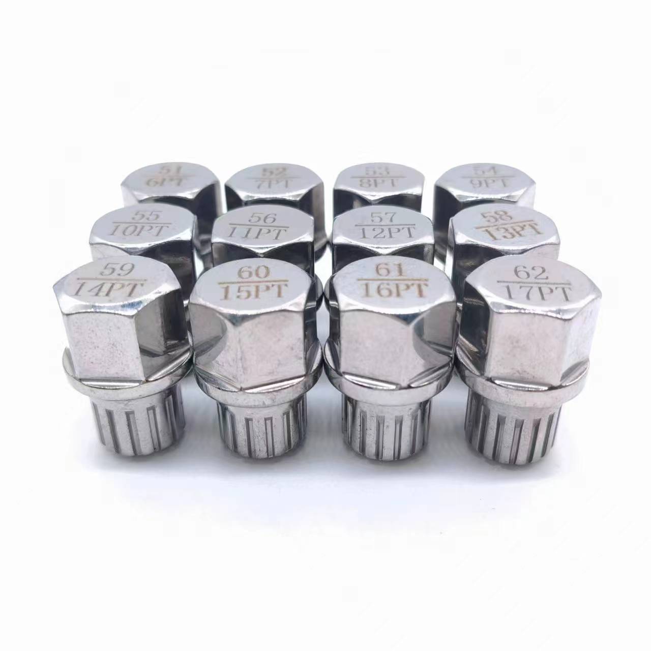 适用于奥迪大众系列取轮胎防盗螺丝工具齿型钥匙套筒拆卸工具