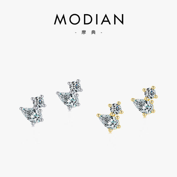Geometric cute small design earrings drop-shaped