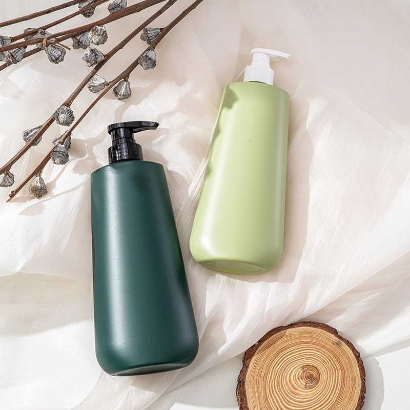 现货PE扁瓶500ml800ml洗发水护发素沐浴露瓶洗护套装瓶身体乳瓶|undefined