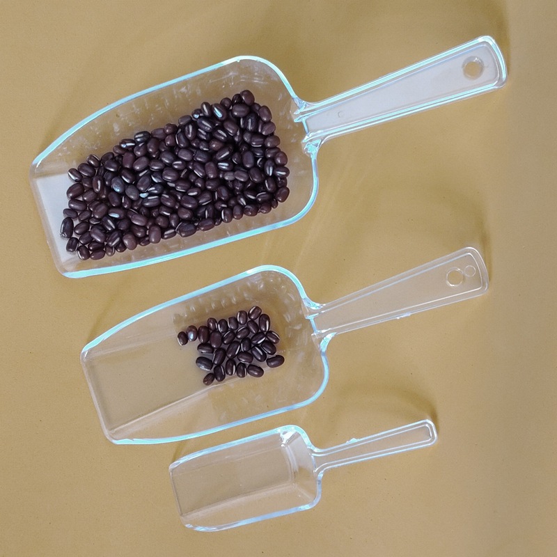 Foreign trade cargo source high transparent multi-purpose plastic shovel ice shovel grain shovel children sand shovel tea shovel factory direct sales