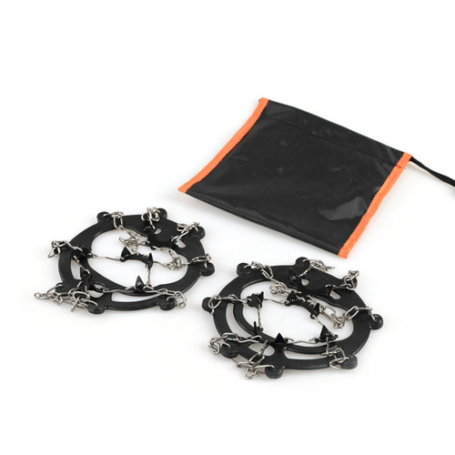 Ice Crampons Anti-Slip Shoe Cover 8 Tooth Ice Crampons Outdoor Climbing Snow Anti-Slip Ice Crampons Simple Ice Crampons 