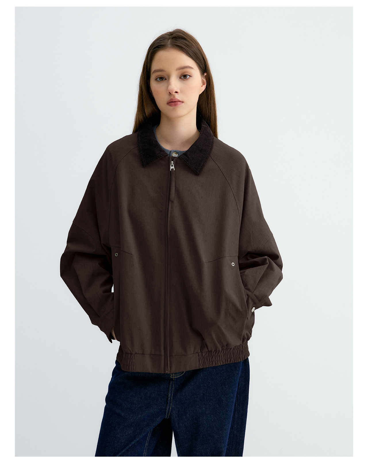 UNF Loose Barn Style Zip Jacket