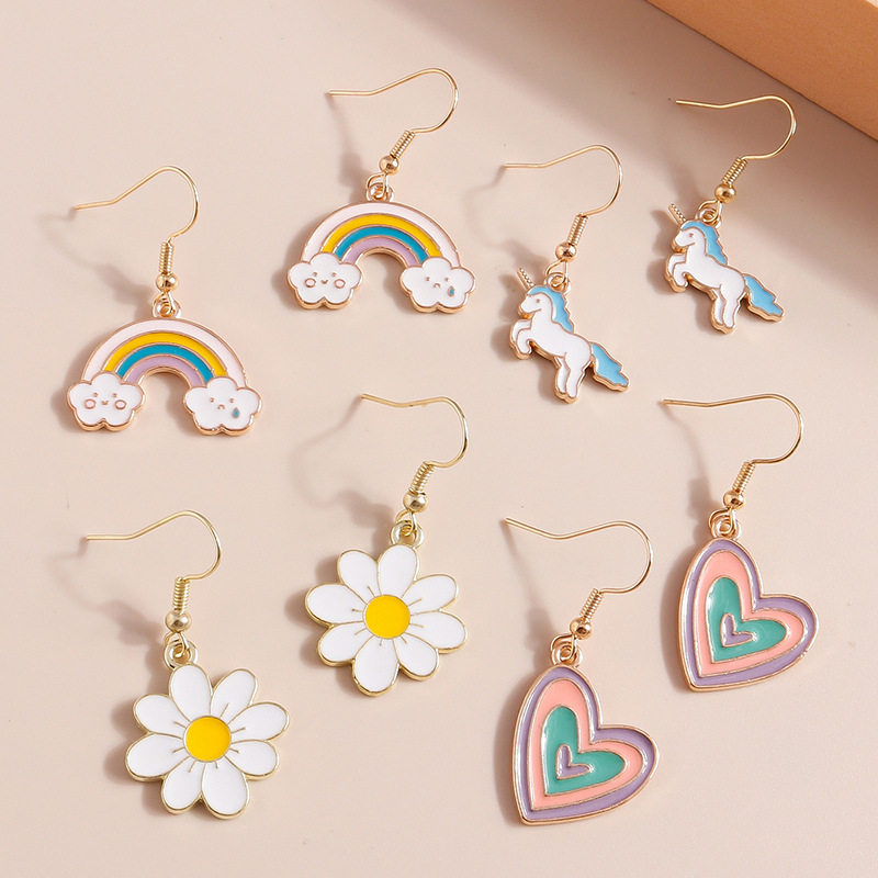 Cartoon Style Alloy Earrings display picture 1