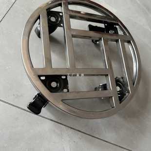 ✅ Stainless Steel New Flower Stand Bonsai Stand Base Universal Wheel Large Flower Pot Round Mobile Chassis Tray Turtle