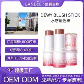 提亮腮红棒化妆品定制通用持久多色胭脂修容彩妆腮红膏OEM代加工