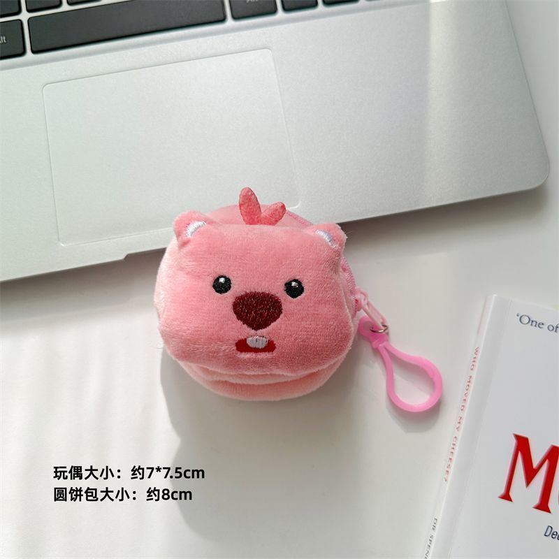新品ラウンド可爱いカピバラぬいぐるみ小銭入れカピバラバッグストラップ男女収納非ギシギシ呼び金|undefined