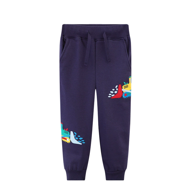 Autumn children's trousers for boys, cartoon patch, wholesale