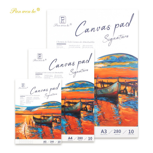 Art oil painting paper cotton cloth drawing book A3A4A5 beginner oil painting practice canvas acrylic paint canvas book