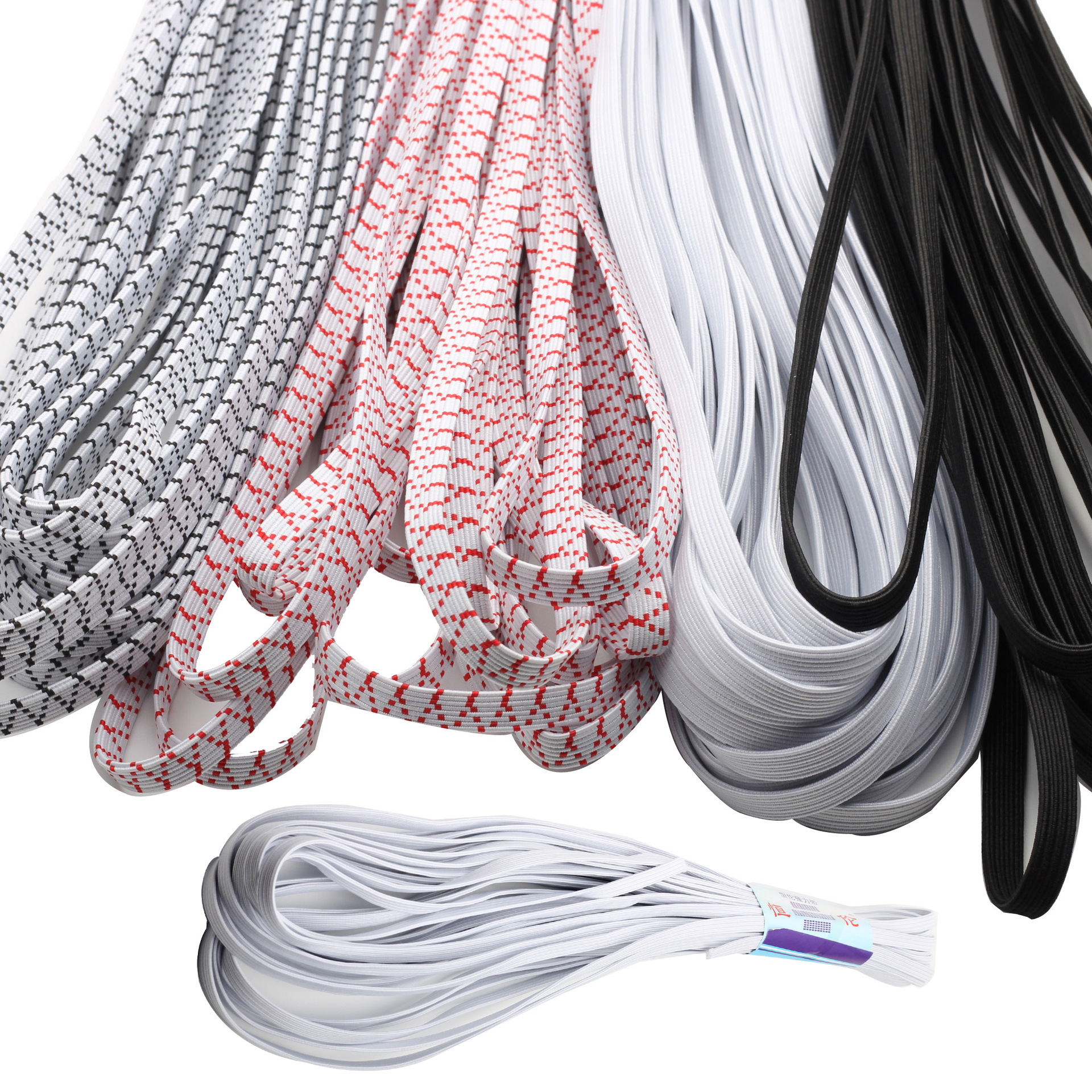 现货老式经典款高弹力内衣裤子收口松紧绳橡皮筋弹力绳扁松紧带