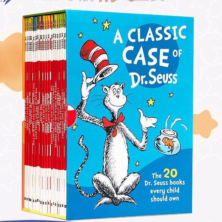 Dr. Seuss Dr. Seuss 20 Classic Series of English Early Education Picture Book Story Books with Free Audio Reading