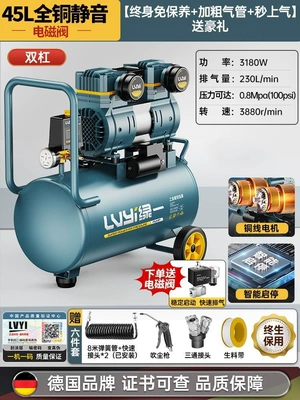 Woodworking High-Pressure Air Pump — Hava kompressorları - 45l-double-solenoid-valve-intelligent-start-and-stop-luxury-model