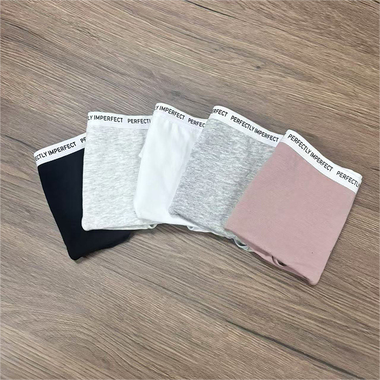 Polish Single Women's Low Waist Hip Briefs Women's Letter Wide-brim Panties Comfortable Large Elastic Shorts