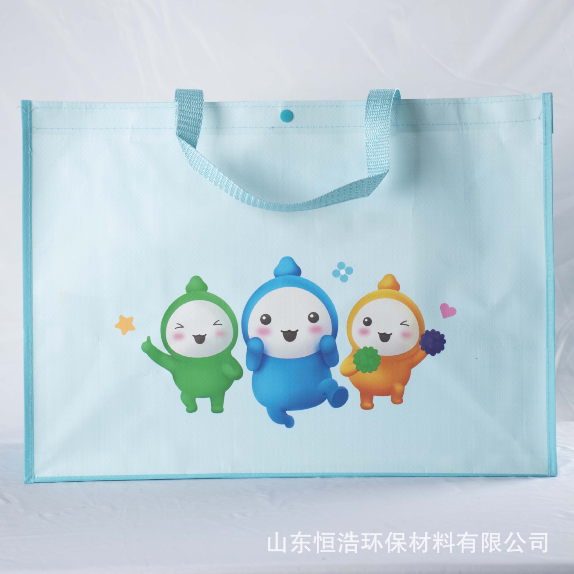 彩印覆膜编织布购物袋广告宣传袋大容量立式衣服鞋包装袋可加logo