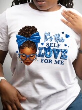 W 11777 Self Love Quote T-Shirt ��־ӡ��T�� ����ѷ�羳ŷ����