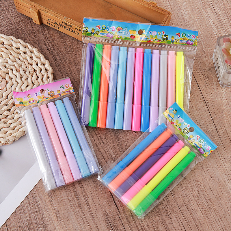 Retro color macarón de alta capacidad estudiantes marcadores de color marcadores de clase marcadores de color mayoristas