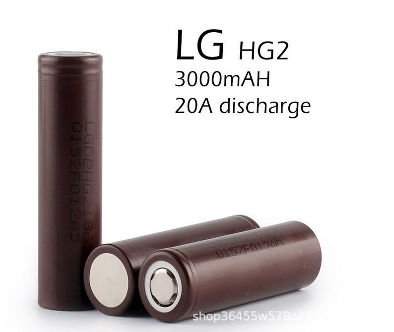 新品18650锂电LGG2电动工具3000mAh放电动力电池性能稳定质量放心