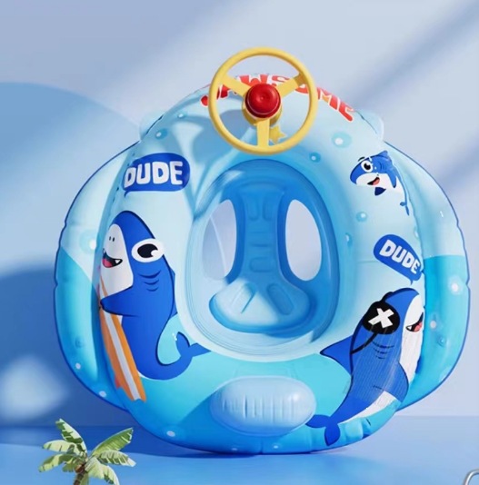 Anillo de natación infláble para niños pequeños barcos de agua para bebés embarcaciones de agua engrosado PVC asiento de niños PVC ecológico image 27