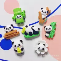 Яркое лицо Милая бамбуковая панда аксессуары из смолы DIY чехол для телефона крем клей головные уборы чашка для воды ящик для хранения патч