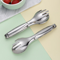 Wholesale Non-magnetic Stainless Steel Food Tongs Creative Self-service Meal Hand-Shaped Food Tongs Bread Tongs Restaurant Roast Beef Steak Tongs
