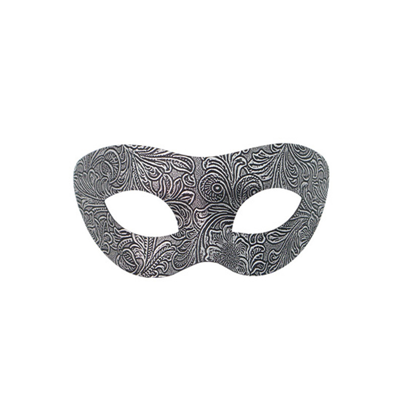 Nuevas parejas transfronterizas fiesta barra media cara máscara de PVC hermosa flor tallada venecia máscara de baile mascarado hombre