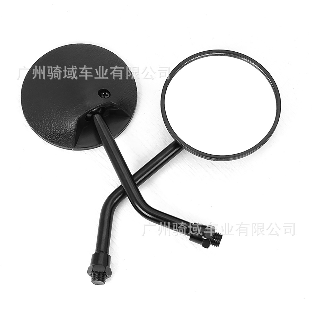 Motorcycle Taiwan round mini rearview mirror suitable for small CG, electric scooters, Aima, Niu, short-bar rearview mirror