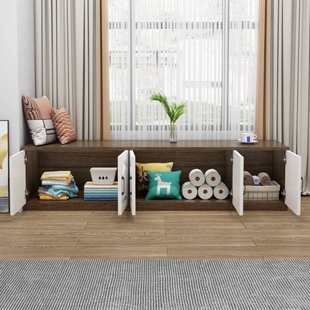 Wholesale bay window cabinet locker balcony window Cabinet low cabinet bedside long storage cabinet tatami solid wood