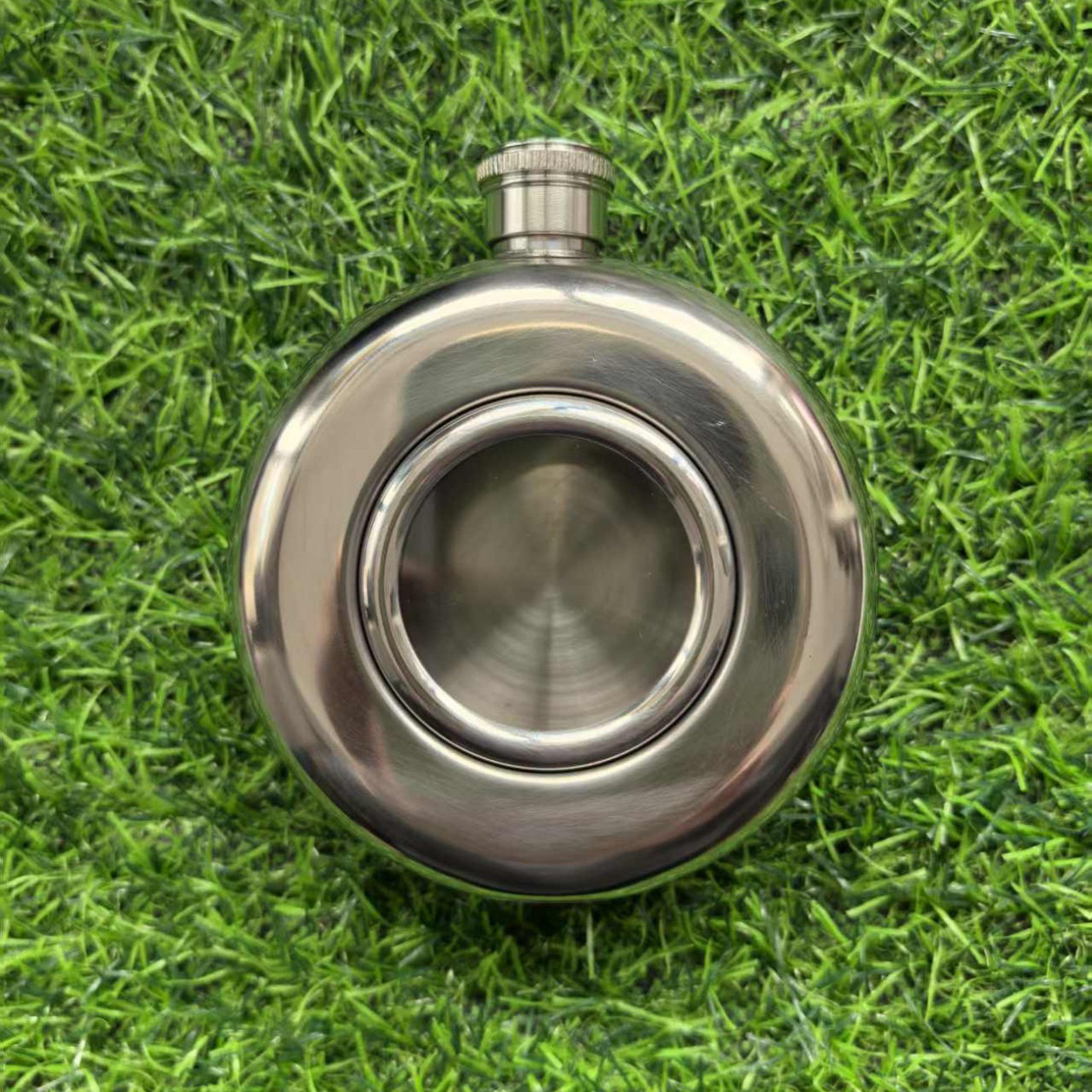 Regalo de gama alta Amazon transfronteriza 304 olla de vino de acero inoxidable pintura brillante cubierta de diamante 5oz ronda portátil Dama