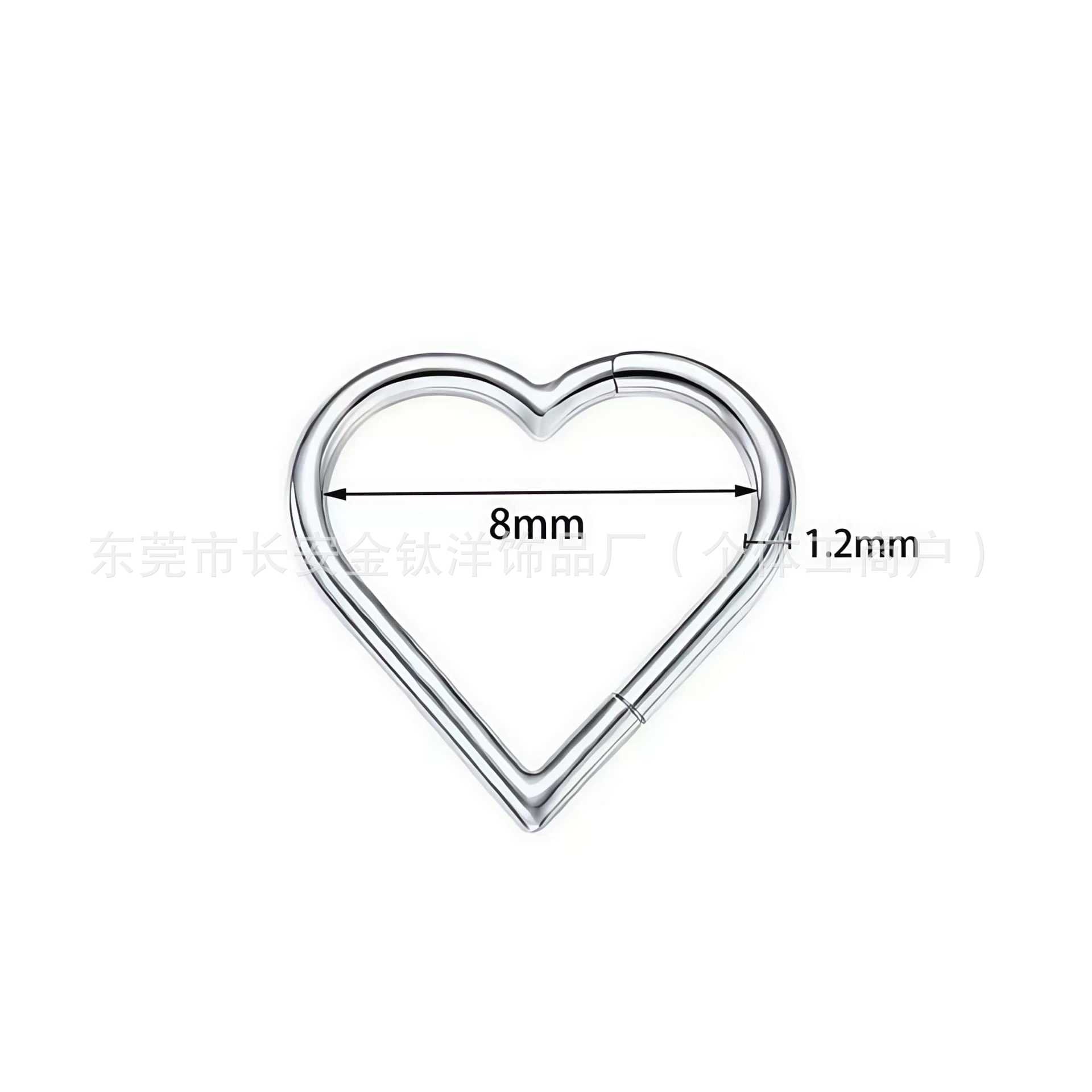 Pointed titanium steel lip stud product view