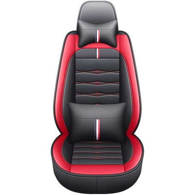 Seat cushion, seat cover — one-piece delivery - black-and-red-single-seat-deluxe-edition