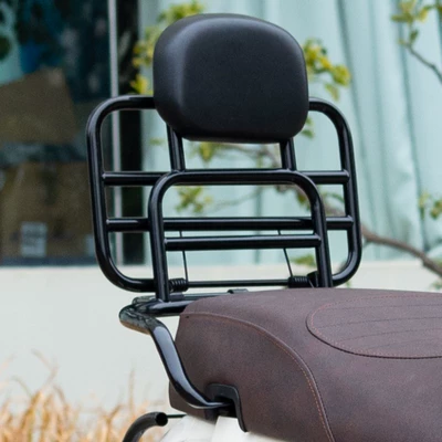 Box Modification Accessories, Wind – Motorcycle front windshield - backrest-rear-shelf-black