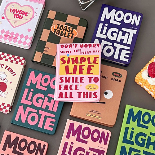 A7 pocket notebook cartoon plaid mini cute student note pad material paper study notebook wholesale