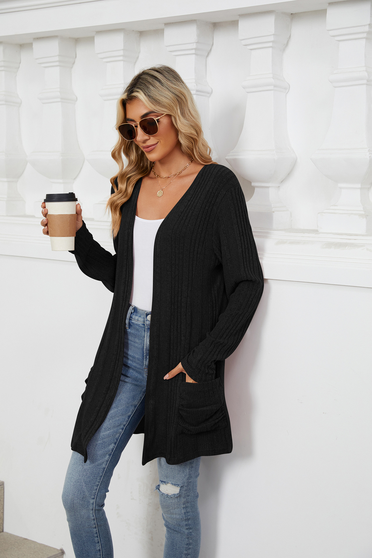 490g Weight Long Sleeve Sleeve Length Placket Placket Type Regular Sleeve Sleeve Type Nylon, Spandex, Polyester Fabric Type Long Top Length Cardigan Tops Type Holiday, Daily Occasion Collarless Neckline Regular Fit Fit Type Solid Color Pattern Winter, Autumn Season Women's Gender Casual, Elegant Style Wholesale Women's Casual Elegant Solid Color Long Sleeve Sweaters & Cardigans 49