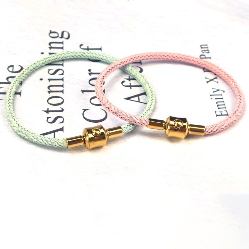 Zhou Sheng's Same Style Wire Rope Snap Bracelet Titanium Steel Wearable 3D Hard Gold Leather Rope Bracelet Stainless Steel Square Buckle Hand Rope Zhou Sheng's Same Style Wire Rope Snap Bracelet Titanium Steel Wearable 3D Hard Gold Leather Rope Bracelet Stainless Steel Square Buckle Hand Rope
