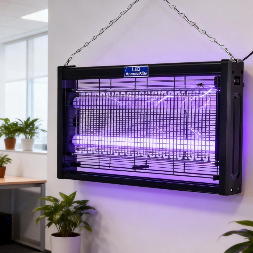 Lámpara de mosquito de choque eléctrico de alto voltaje para la industria de la industria