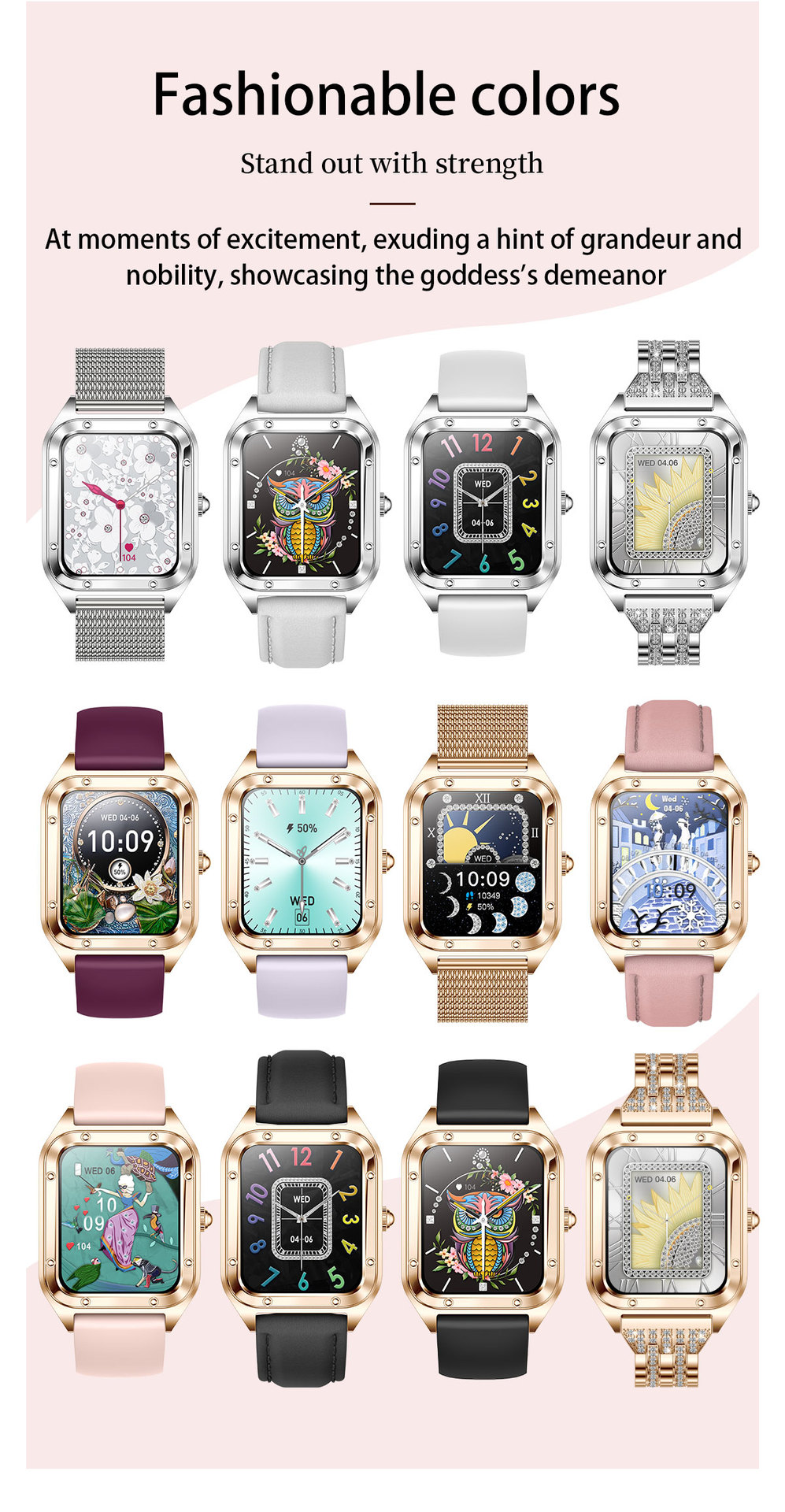 Smartwatch Unisex Multifunctional Bluetooth Waterproof Fashion_voghion.com