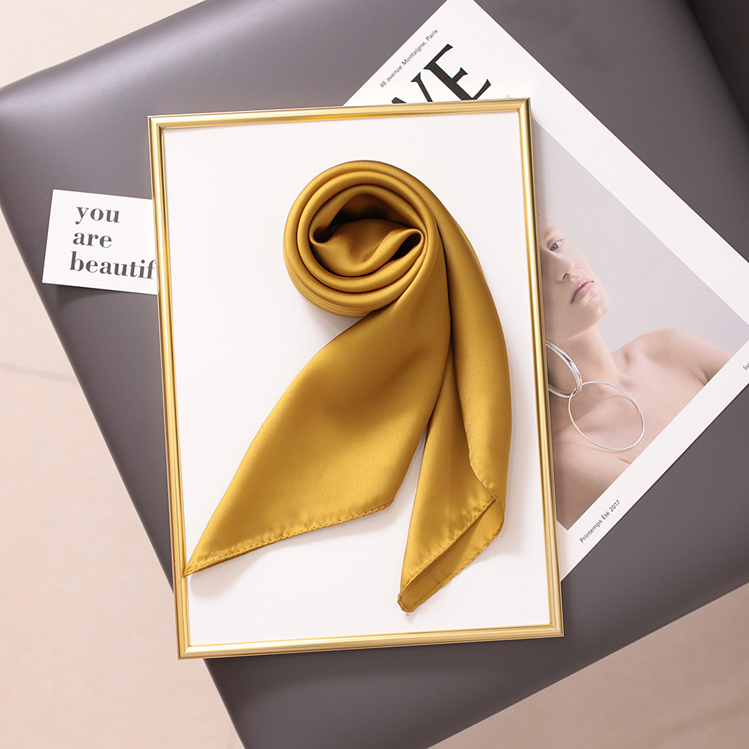Scarves versatile spring autumn, small square fashionable western-style scarves women, neck protection, professional_voghion.com