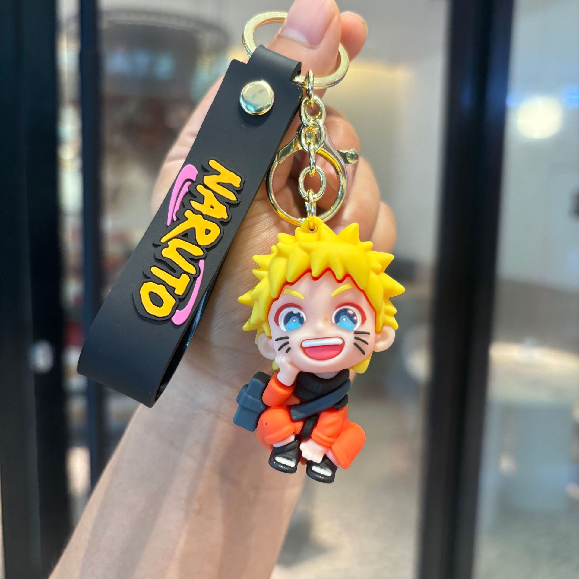 Naruto llavero de pvc muñeca colgante Naruto llavero de coche bolso llavero de bebé pequeño regalo