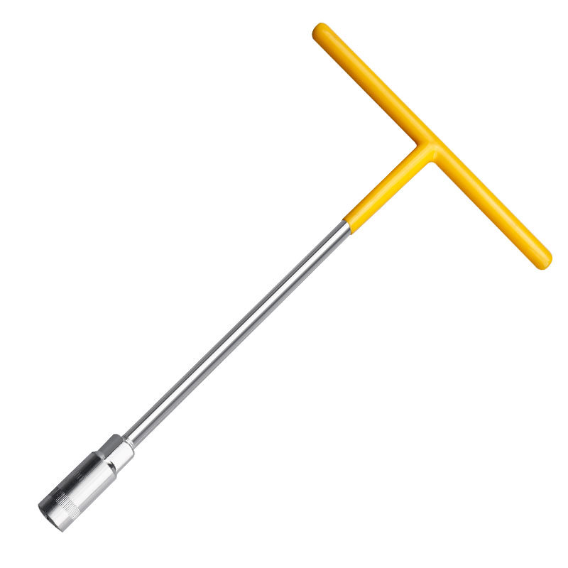 Llave de enchufe tipo T fábrica al por mayor ensamblaje de automóviles y mantenimiento llave de enchufe tipo T alargada manga mano al por mayor
