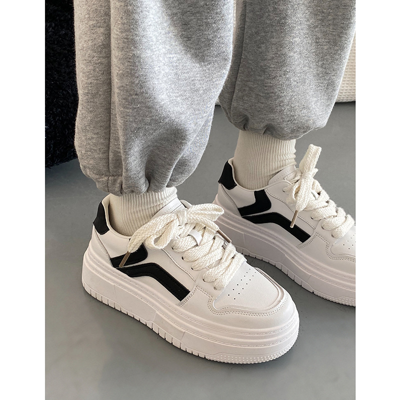 Queen Fan – chaussures de sport à semelles épaisses pour femmes, petites chaussures blanches, Style coréen, Cool Board, pour étudiantes, nouvelle collection automne/hiver 2022_voghion.com