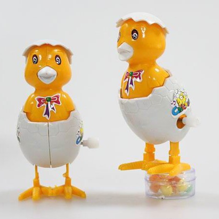 厂家直销可装糖上链小鸭子 上链玩具 发条玩具