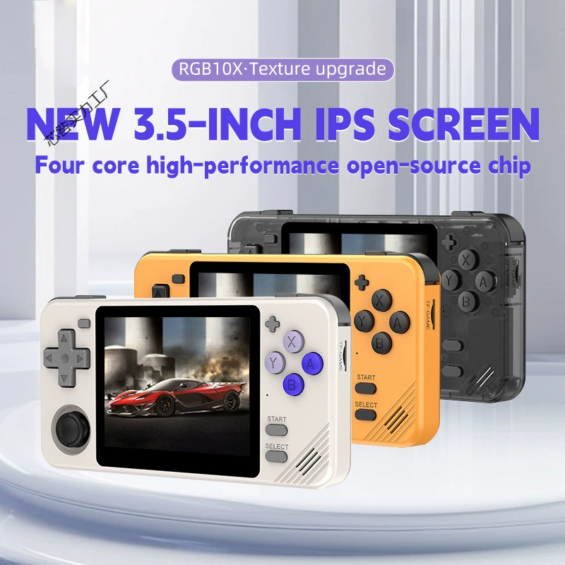 Handheld game console, nostalgic open‑source, 3.5″ IPS, single/dual card options