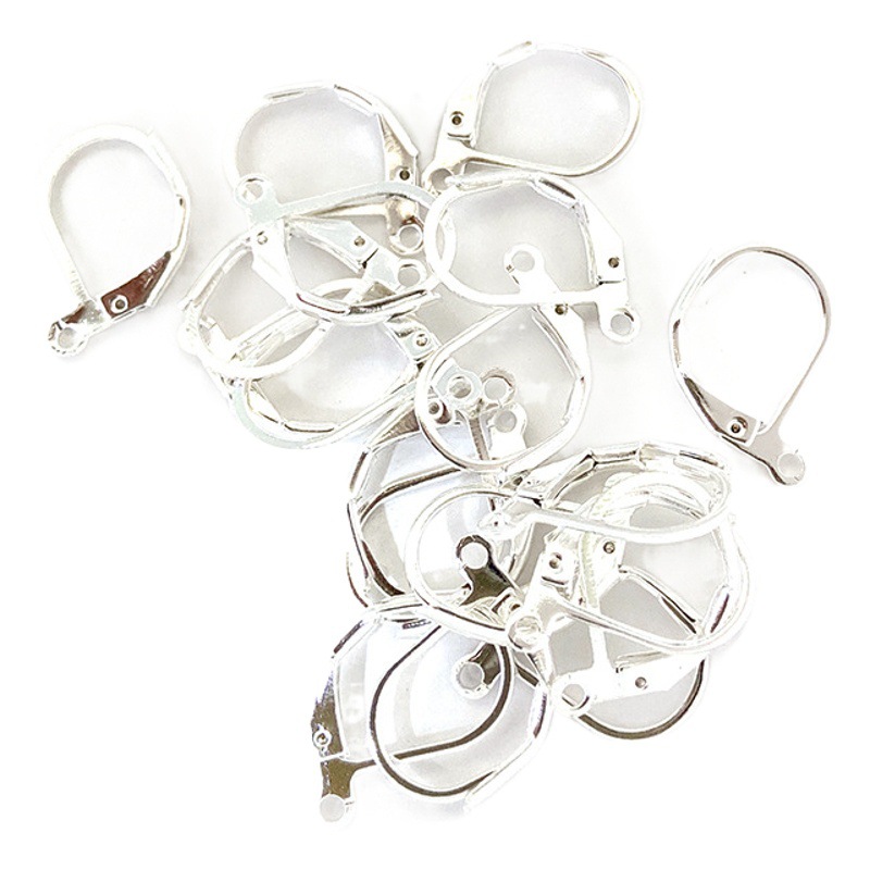 Gancho de oreja en forma de D Gancho de oreja francés DIY pendientes hechos a mano Pendientes de gancho francés pendientes de hebilla Accesorios