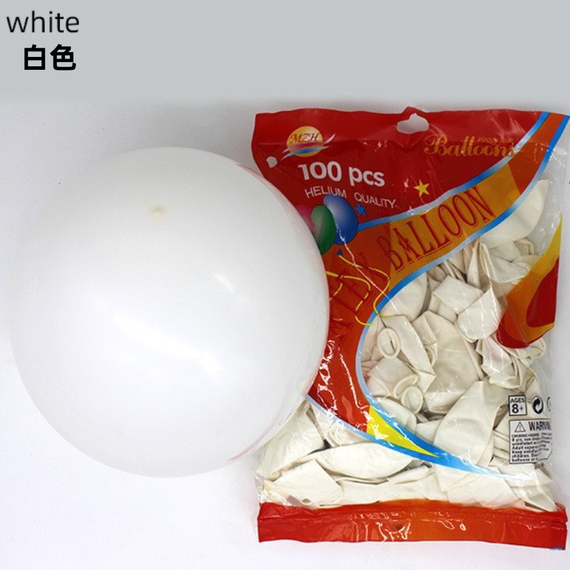 Decoración personalizada de globo mate grueso de 12 pulgadas decoración de fiesta de cumpleaños globo personalizado traje al por mayor globo transfronterizo