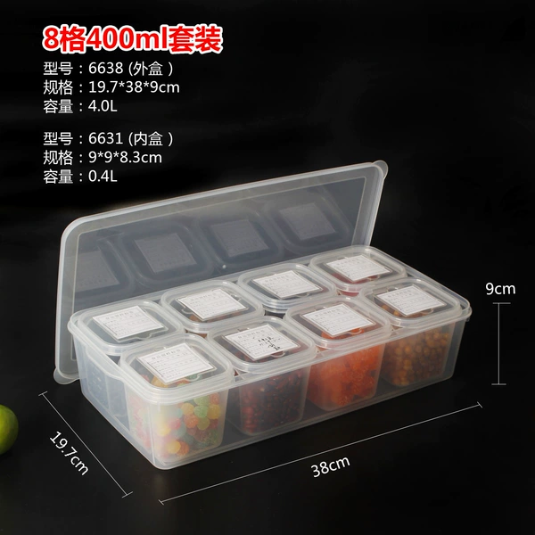 Eight-compartment sample box set (400ML inner compartment)
