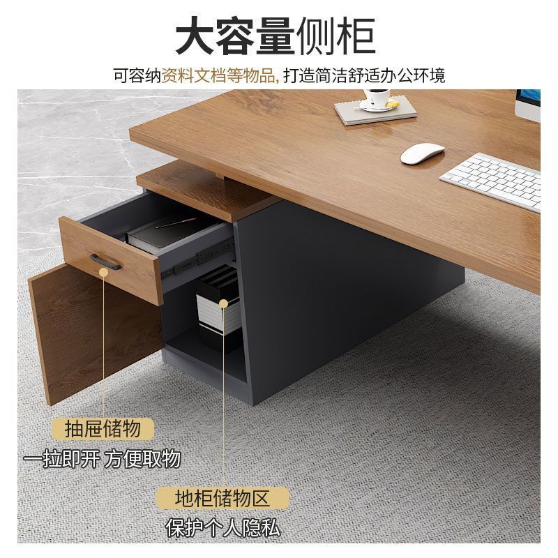 オフィスデスク ボスデスク オフィス家具 テーブルと椅子の組み合わせ シンプル モダン マネージャールーム 社長 シングル|undefined