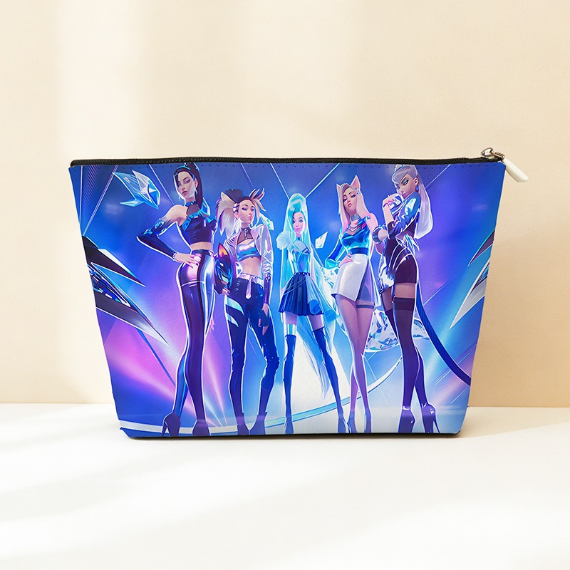 Explosión transfronteriza PU cuero caza de brujas bolsa de almacenamiento impermeable bolsa de maquillaje portátil bolsa de almacenamiento con cremallera bolsa pequeña